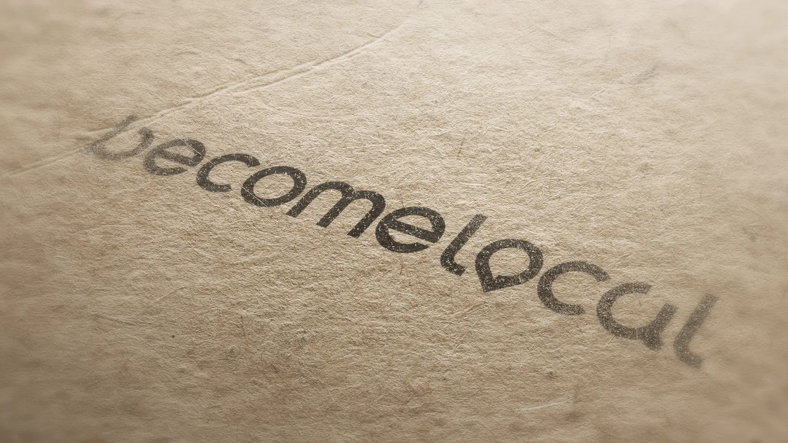 Geprägtes Logo Becomelocal